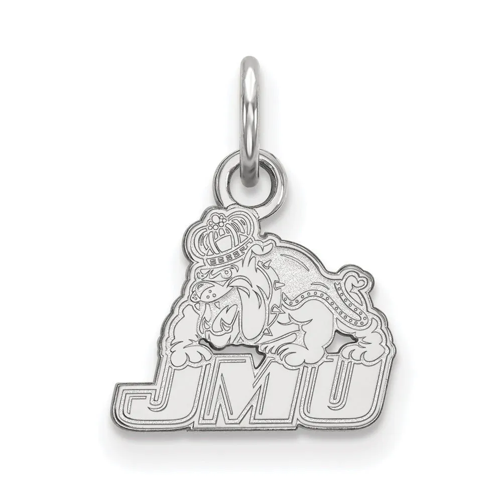 10k White Gold James Madison U XS (Tiny) Charm or Pendant