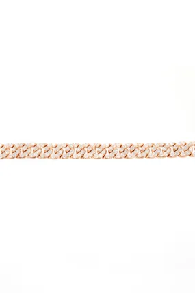 18K Flat Link Madison Diamond Bracelet