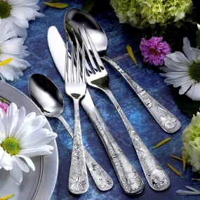 65 Piece Set of American Garden Flatware American-Made