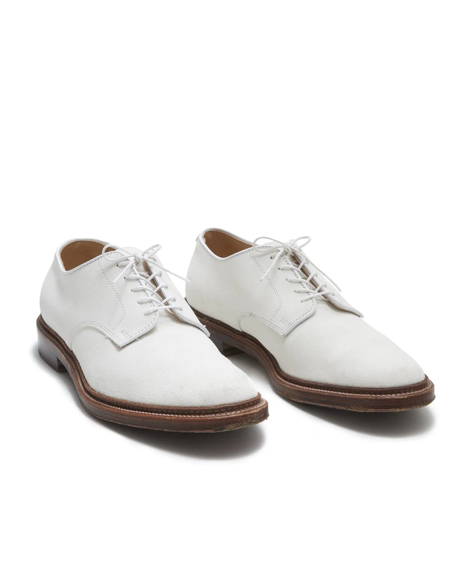 Alden + Todd Snyder Unlined Suede White Buck