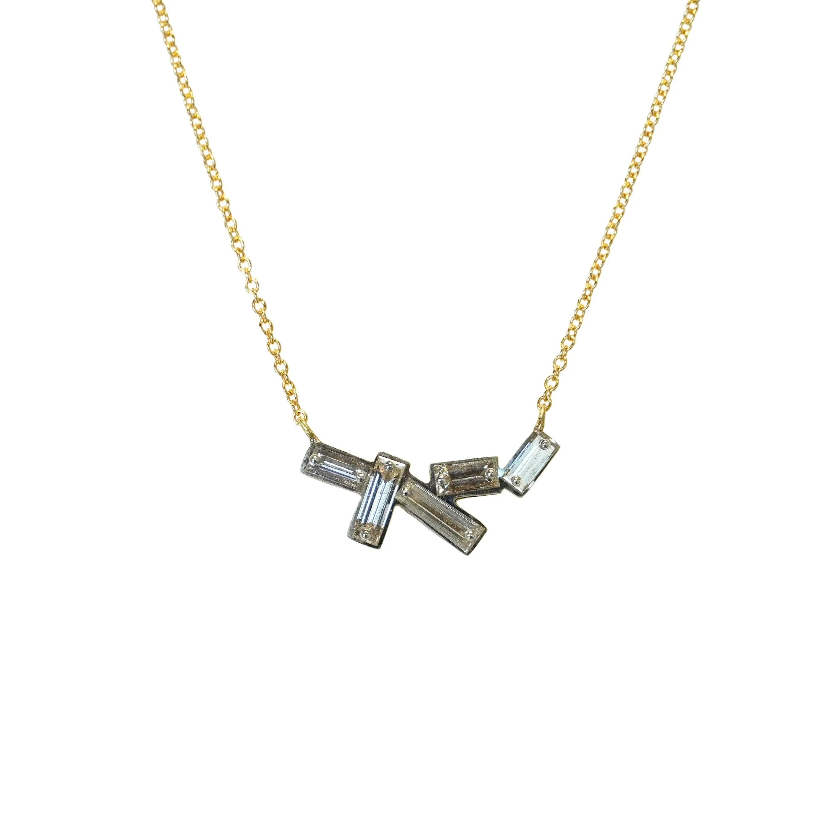 Baguette Diamond Necklace