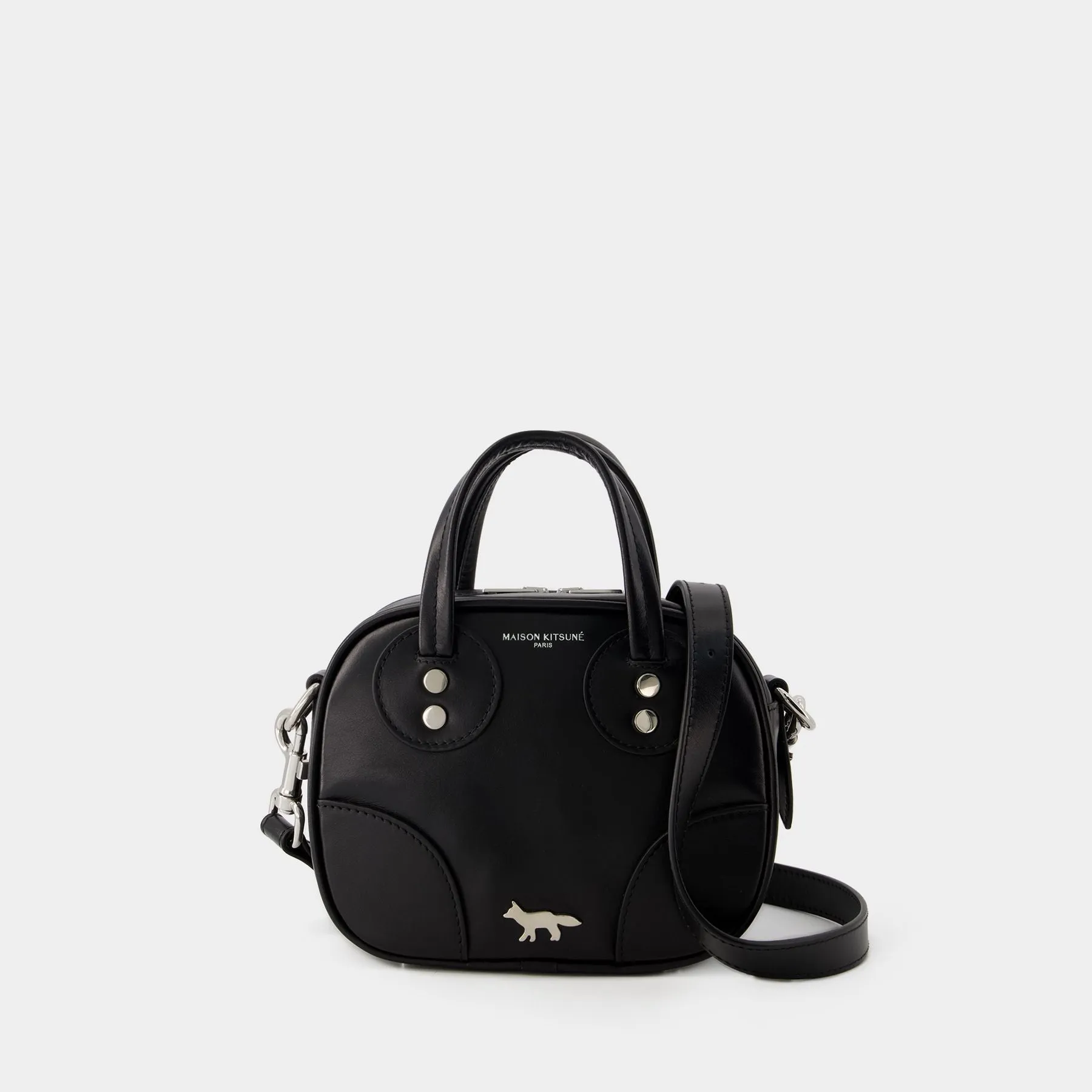 Boogie Crossbody Bag - Maison Kitsune - Leather - Black