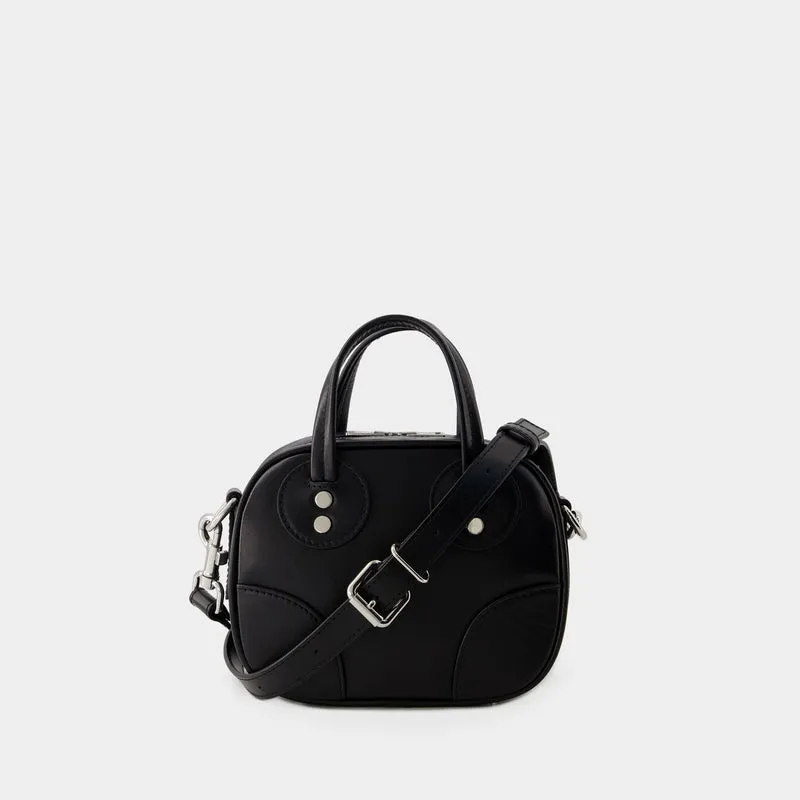 Boogie Crossbody Bag - Maison Kitsune - Leather - Black