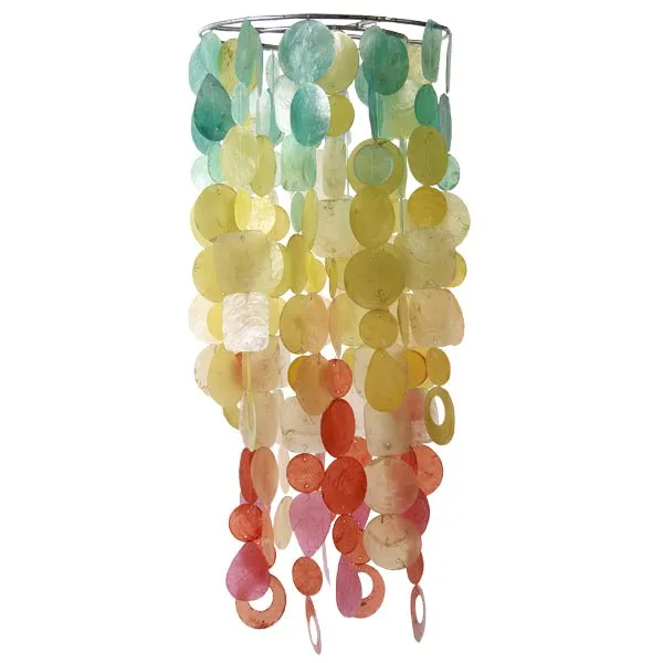 Capiz Shell Chandelier Chime - Fiesta