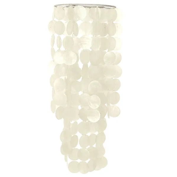 Capiz Shell Chandelier Chime - White