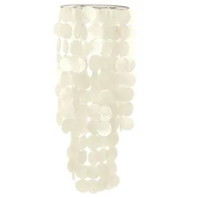 Capiz Shell Chandelier Chime - White