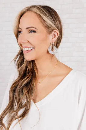 Chandelier Swingin' Earrings, Gray