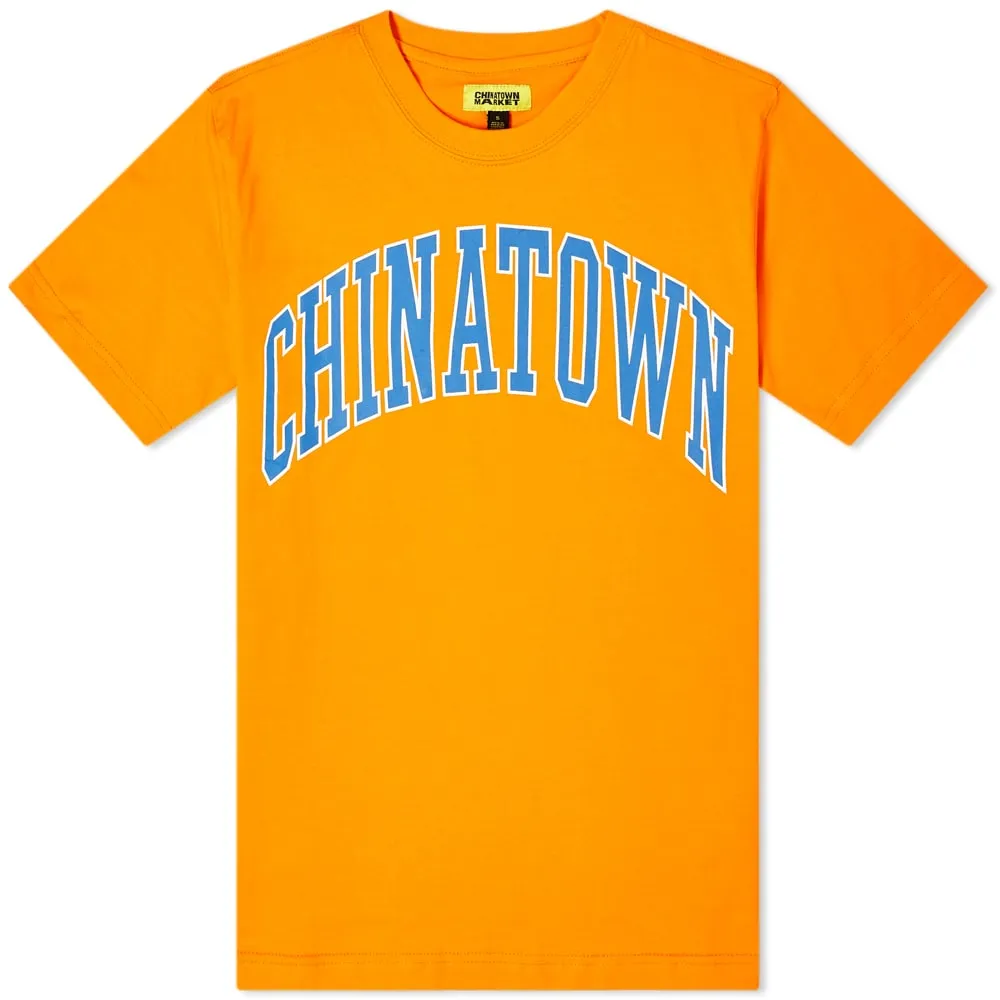 Chinatown Market Arc Logo T-ShirtOrange & Blue