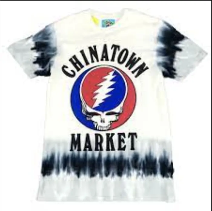 Chinatown Market Deadtown Market White/Grey Tie Dyew T-Shirt