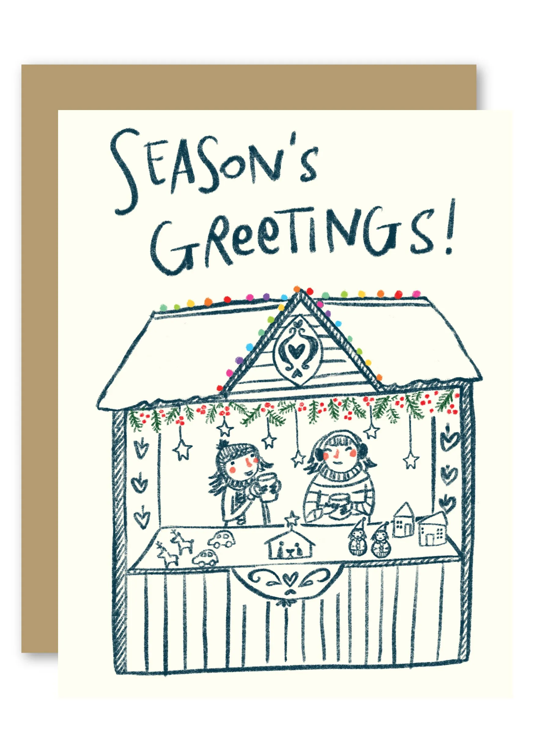 Christmas Market Holiday Card