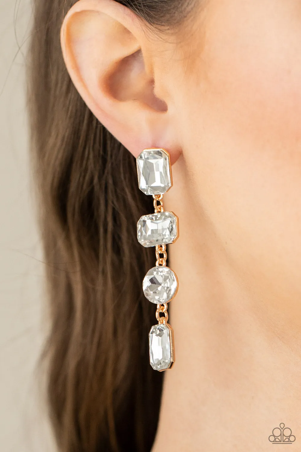 Cosmic Heiress - Gold Post Earring