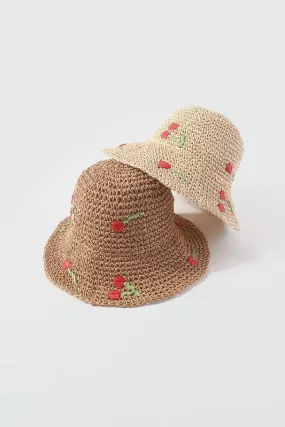 Crochet Raffia Bucket Hat