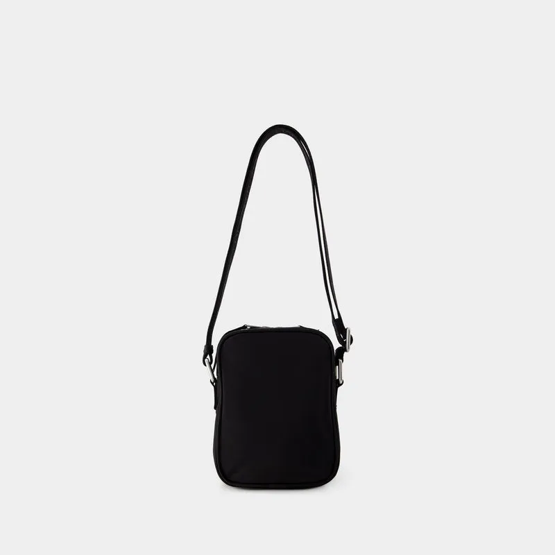 Crossbody Bag - Maison Kitsune - Nylon - Black