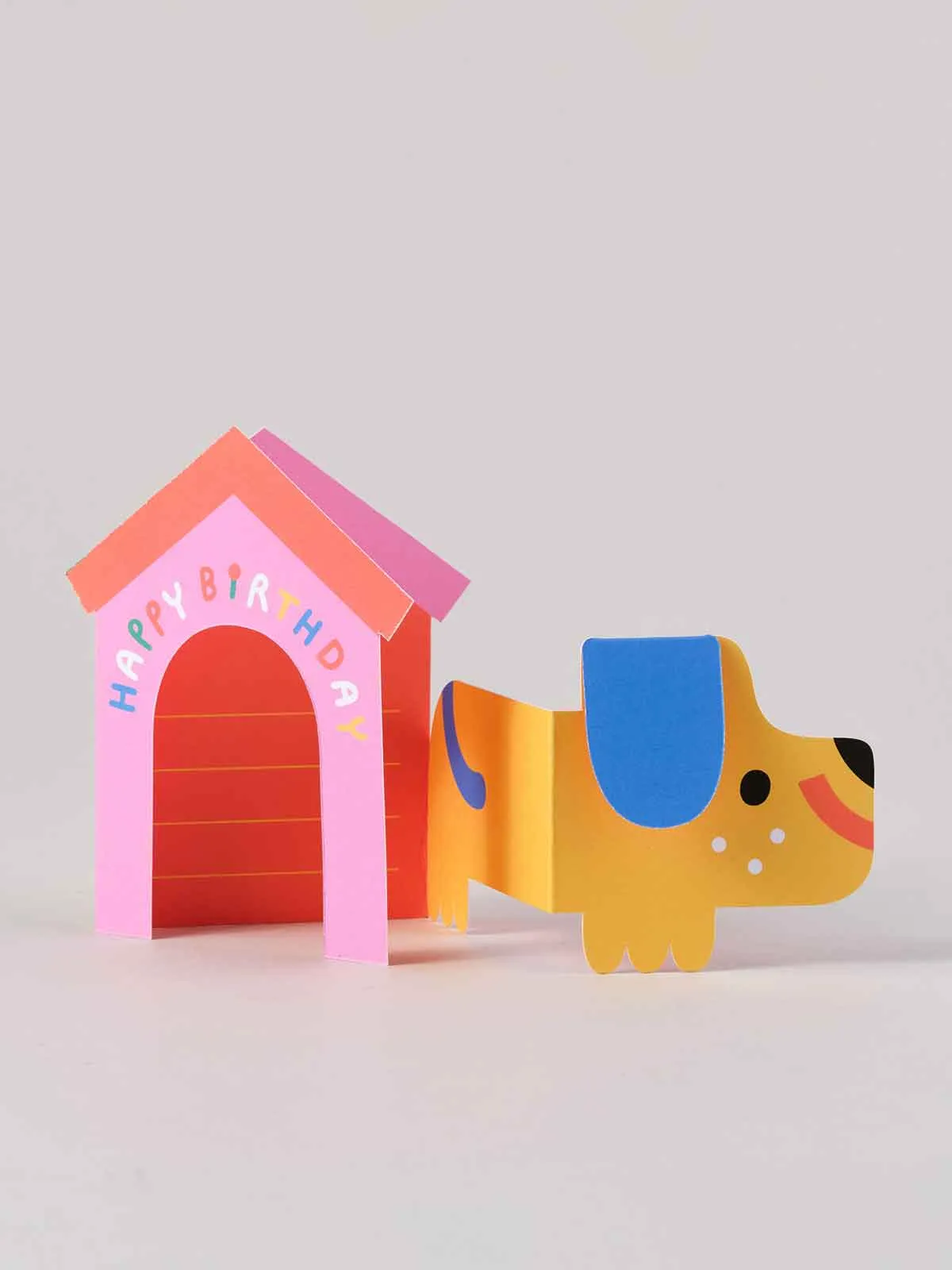 Dog In House Fold Out Card