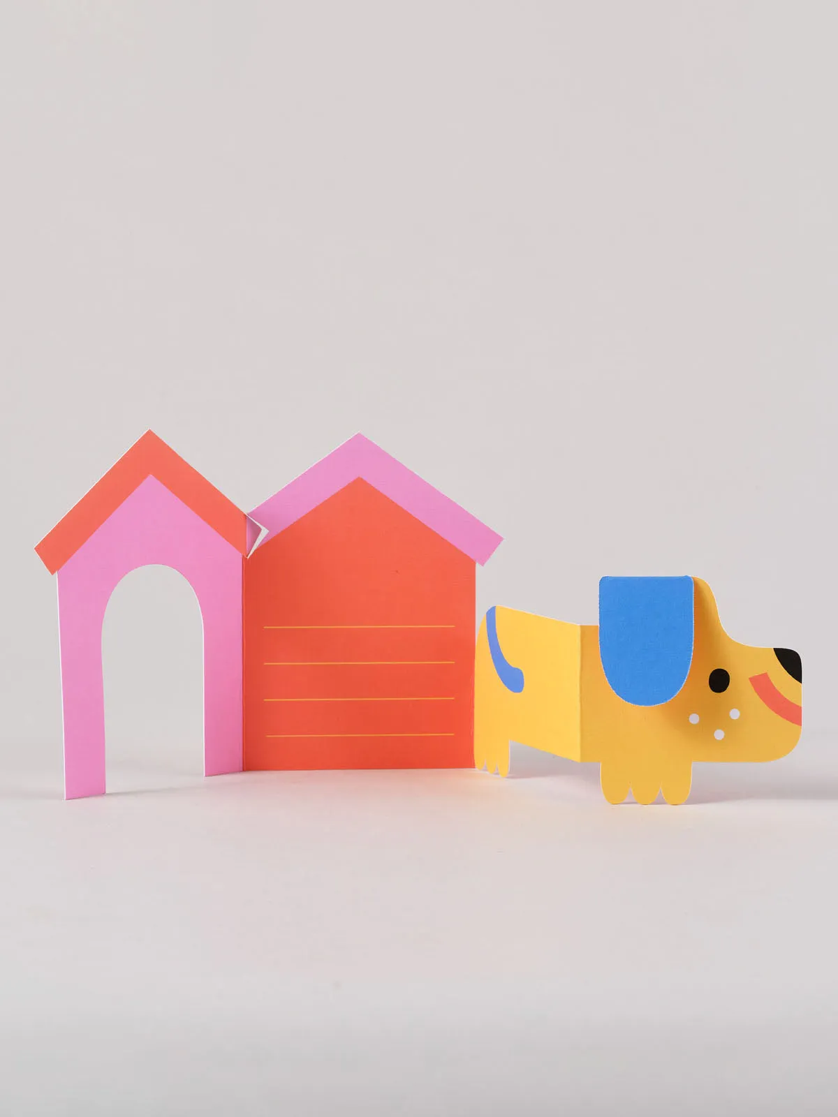 Dog In House Fold Out Card