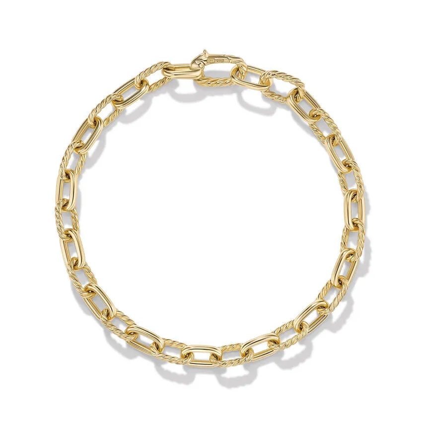 DY Gents Madison Chain Bracelet in 18K Yellow Gold