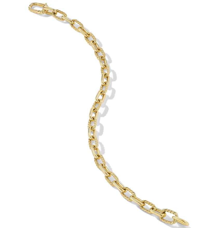 DY Gents Madison Chain Bracelet in 18K Yellow Gold