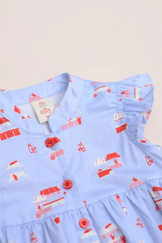 Elena Cheongsam - Periwinkle Night Market