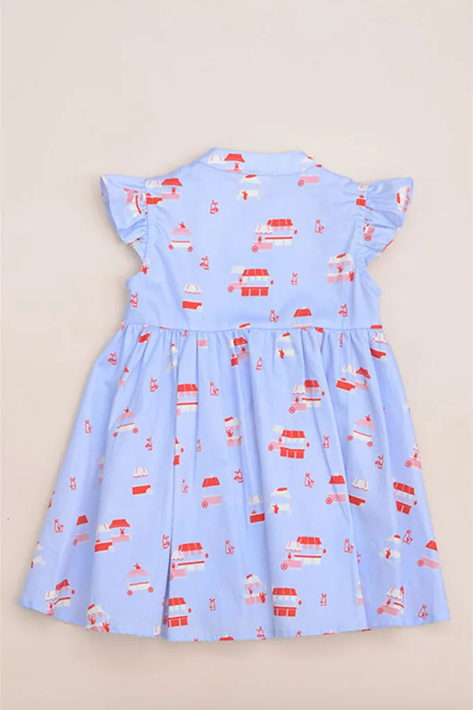 Elena Cheongsam - Periwinkle Night Market