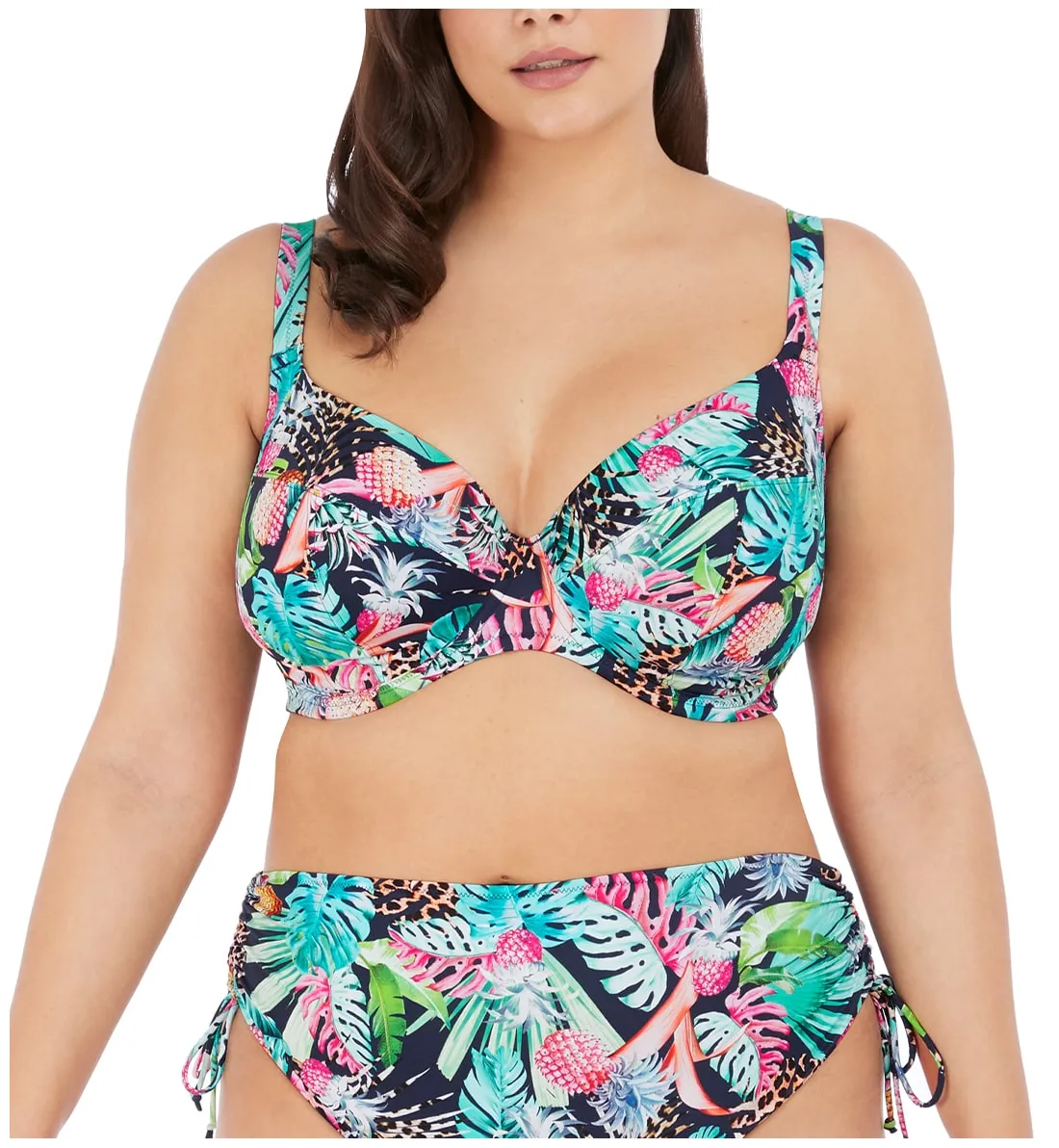 Elomi Pina Colada Plunge Underwire Bikini Top (ES7262) - Midnight