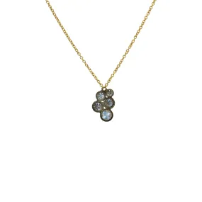 Five Diamond Bubble Necklace