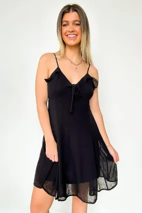 Flirtatious Match Ruffle Trim Dress