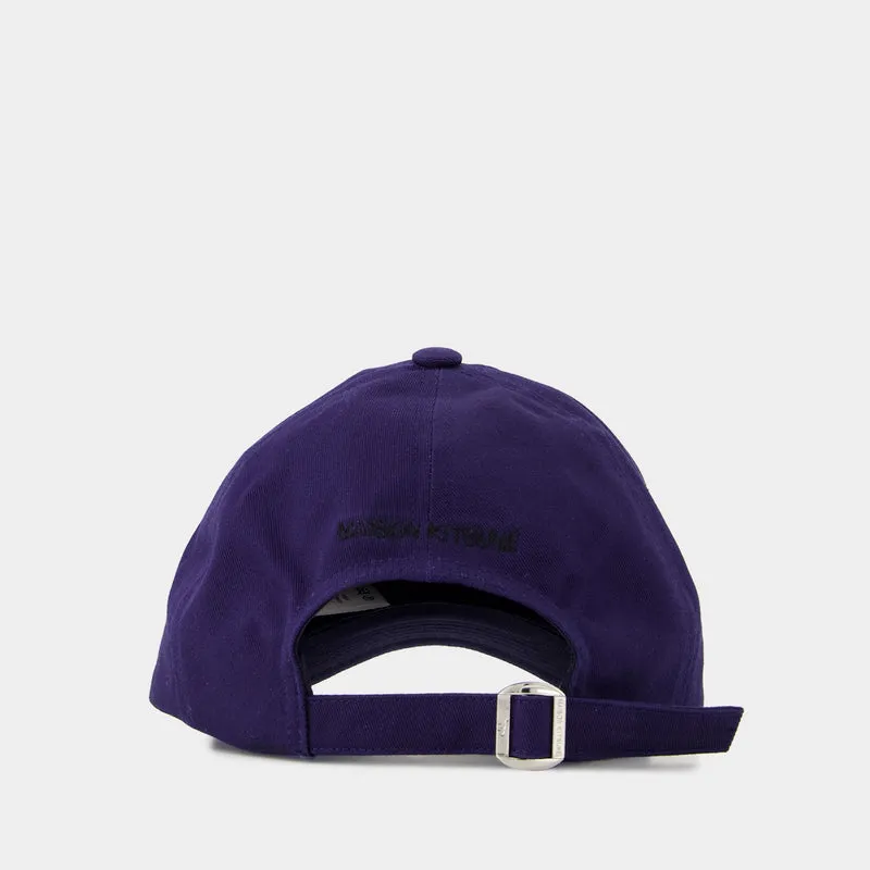 Fox Head Cap - Maison Kitsune - Cotton - Blue