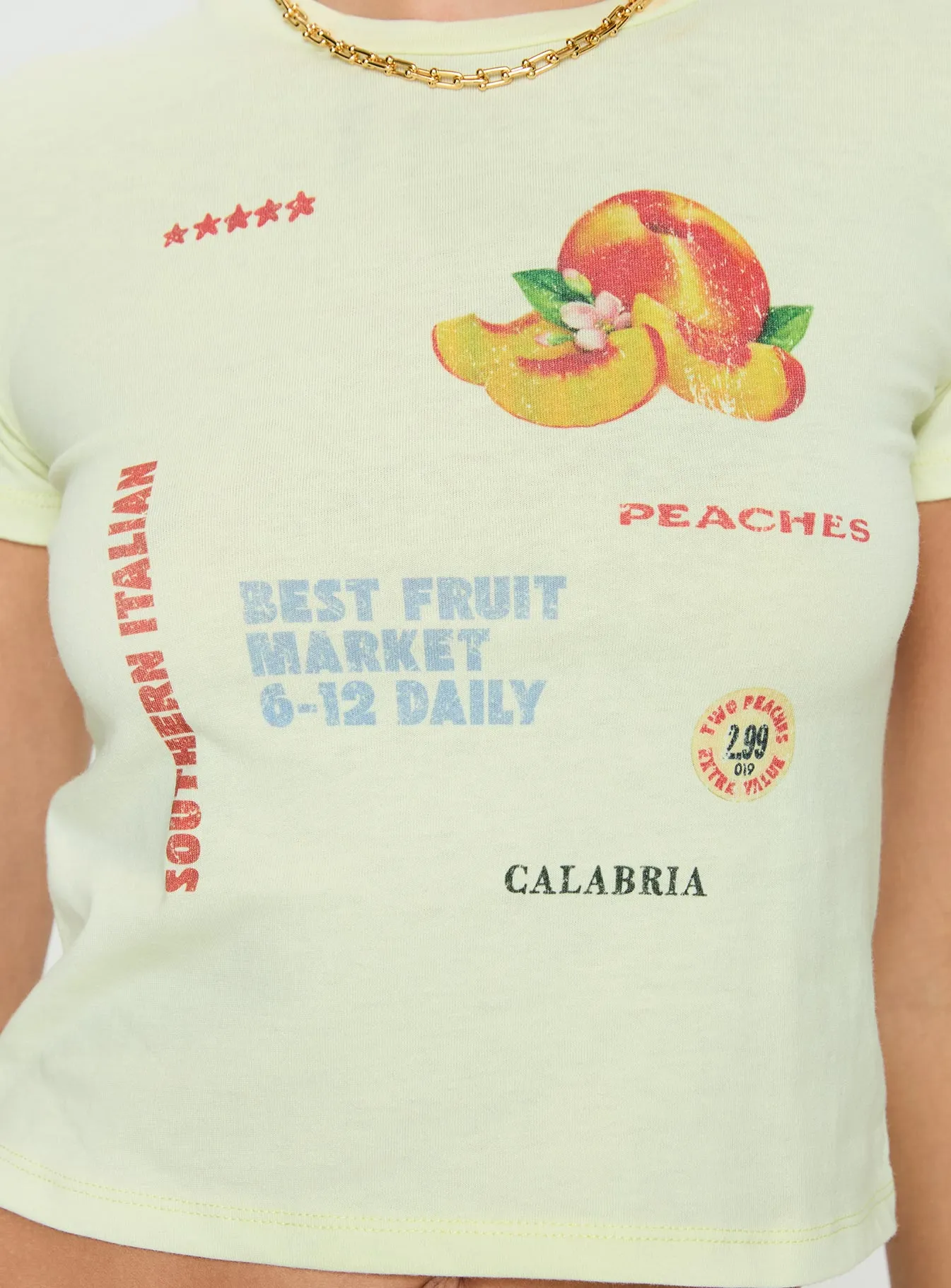 Fruit Market Tee Yellow