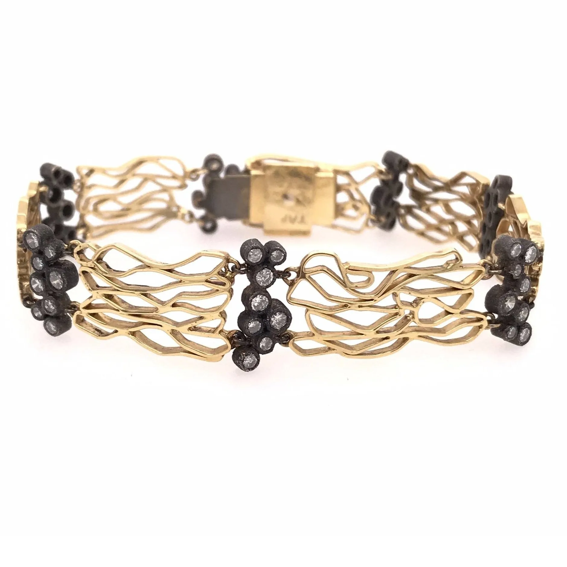 Gold Inverted Diamond Bracelet