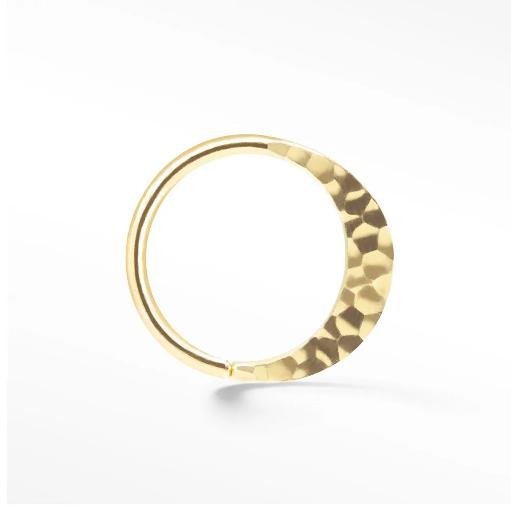 Hammer Seam Ring 14K Yellow