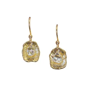 Hammered Briolette Drop Earrings