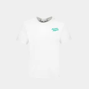 Handwriting Regular T-Shirt - Maison Kitsune - Cotton - White