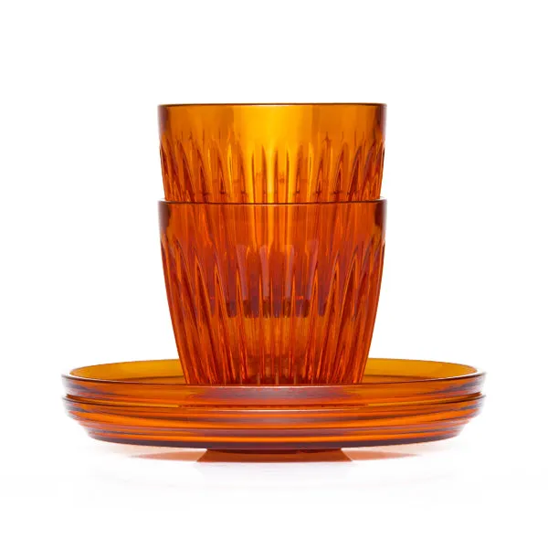 Huskee Renew 3oz Espresso Set - Amber