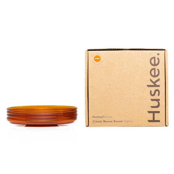 Huskee Renew Saucers - Amber