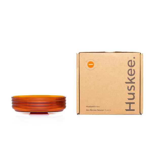 Huskee Renew Saucers - Amber