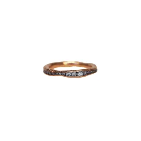 Irregular Rose Gold Eternity Band