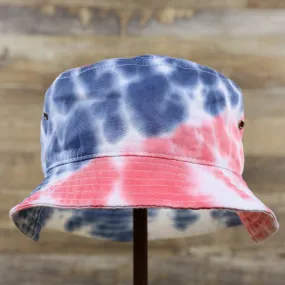 KB ETHOS | TIE DYE BUCKET HAT | BUCKET HAT | RED/NAVY SMALL/MEDIUM