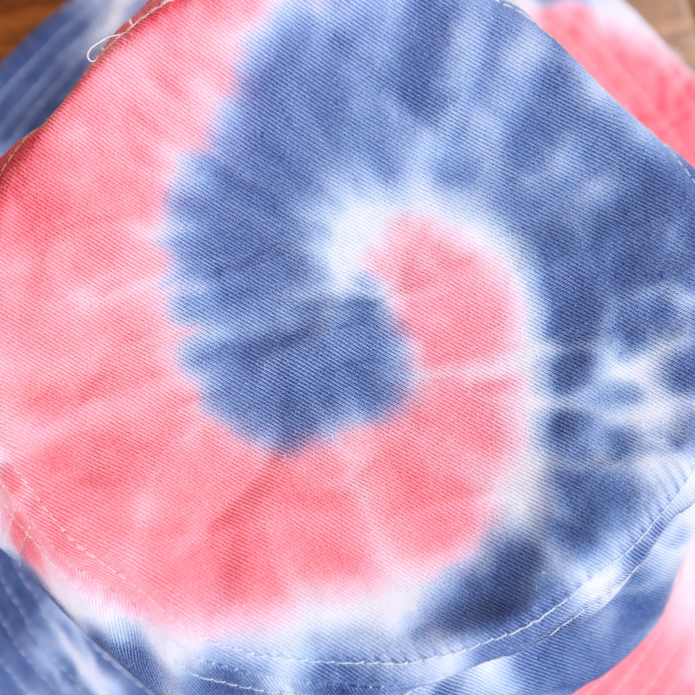 KB ETHOS | TIE DYE BUCKET HAT | BUCKET HAT | RED/NAVY SMALL/MEDIUM