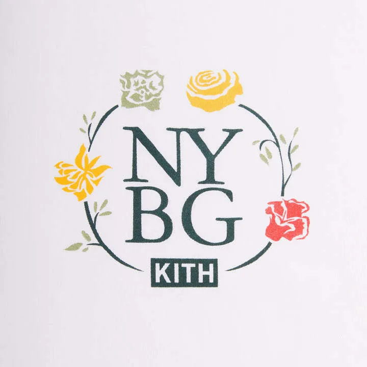 KITH NYC  |Crew Neck Flower Patterns Street Style Cotton Short Sleeves