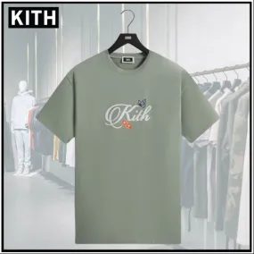 KITH NYC  |Crew Neck Unisex Street Style Cotton Short Sleeves Logo