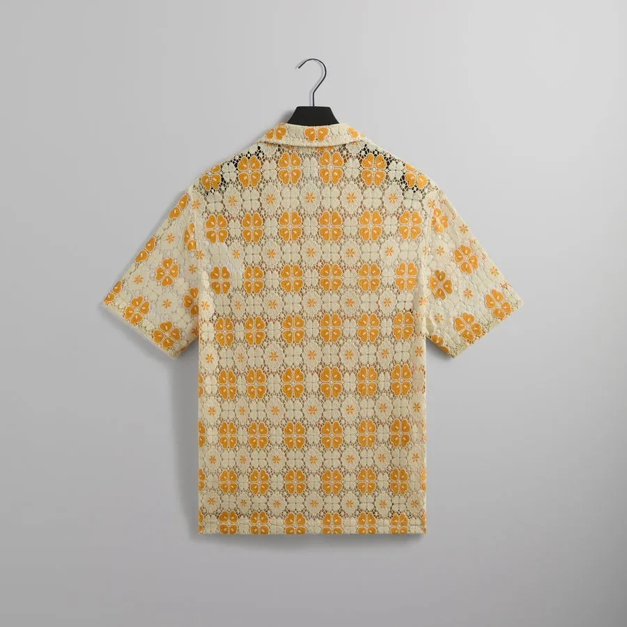 KITH NYC  |Flower Patterns Street Style Short Sleeves Logo Shirts