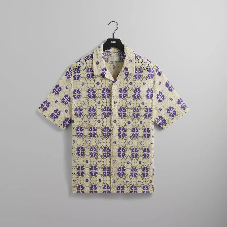 KITH NYC  |Flower Patterns Street Style Short Sleeves Logo Shirts