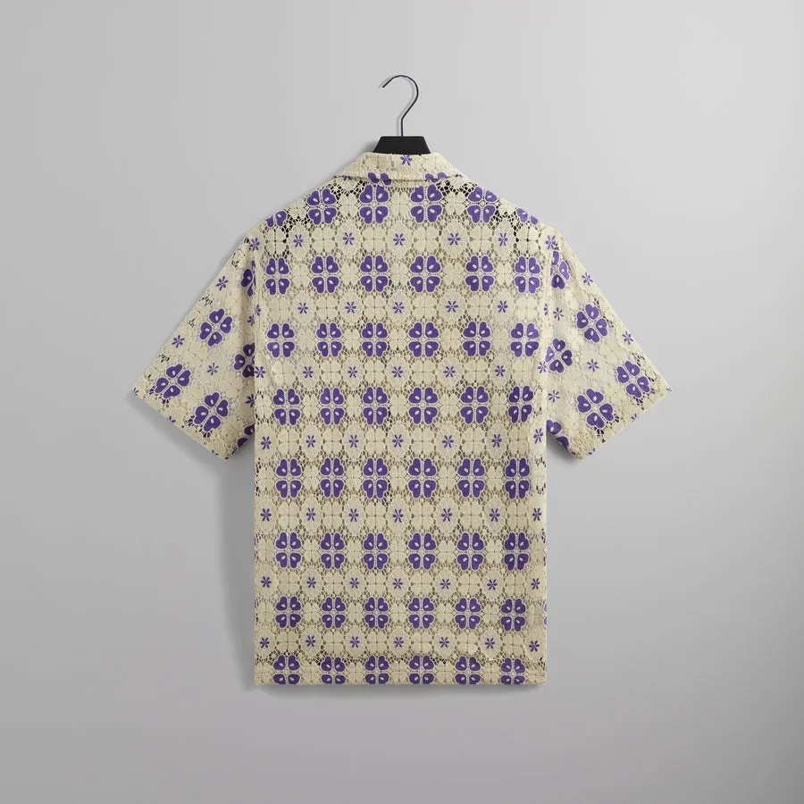 KITH NYC  |Flower Patterns Street Style Short Sleeves Logo Shirts