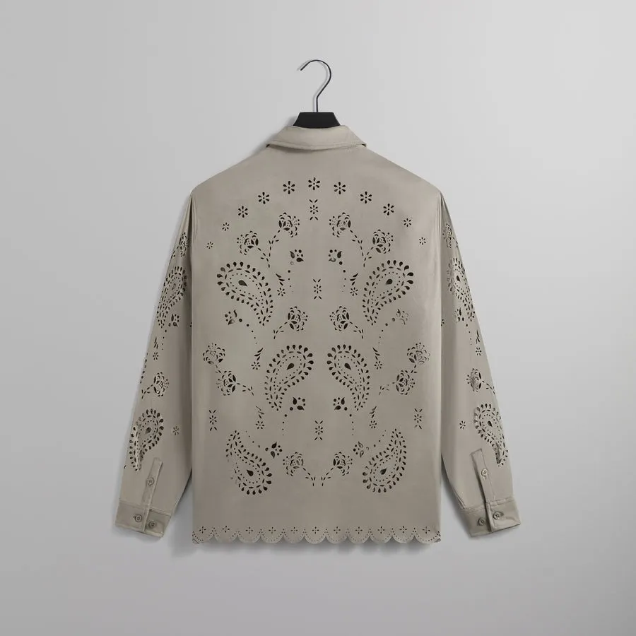 KITH NYC  |Paisley Street Style Long Sleeves Plain Logo Shirts