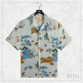 KITH NYC  |Silk Street Style Short Sleeves Logo Shirts