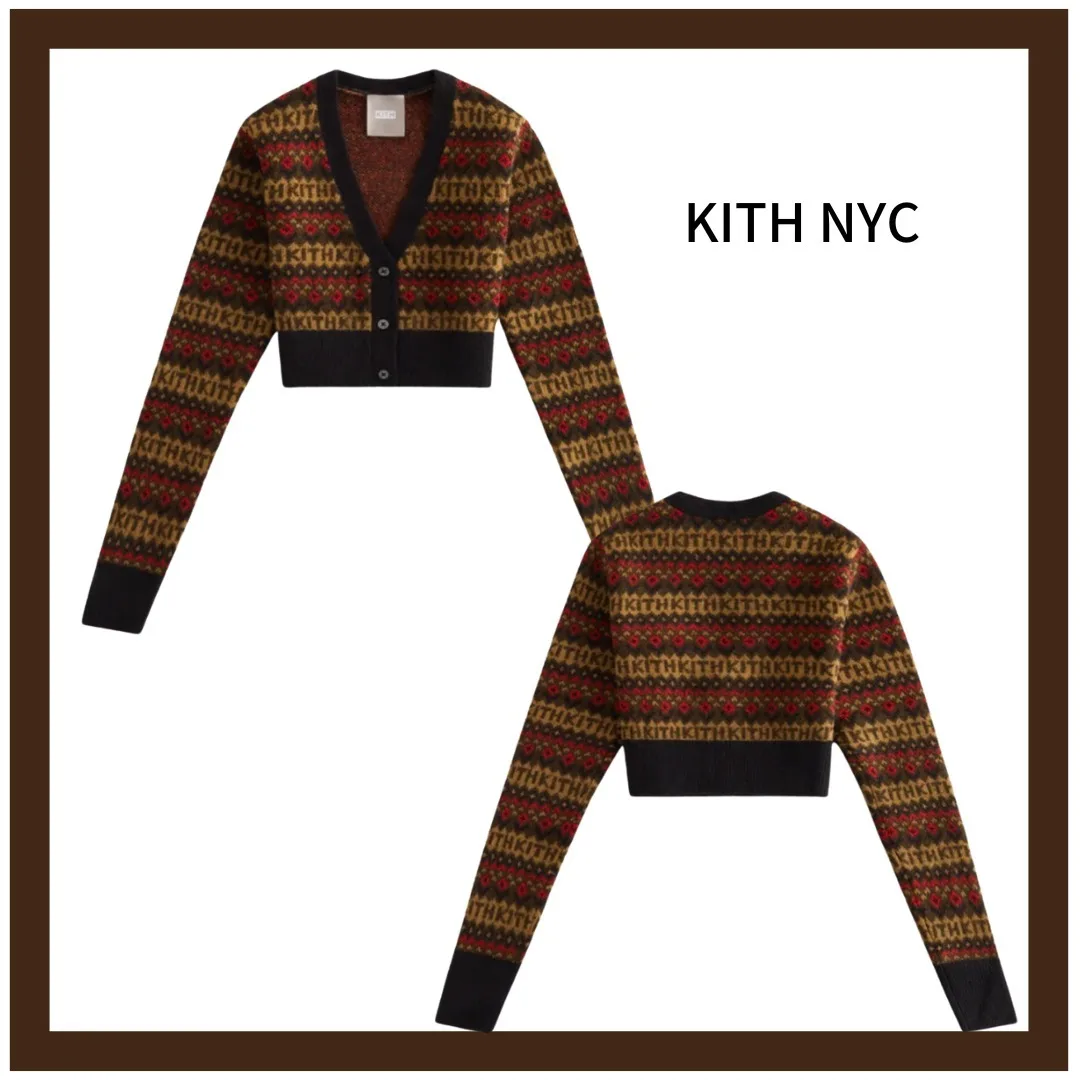 KITH NYC  |Street Style Skater Style V-neck & Crew neck