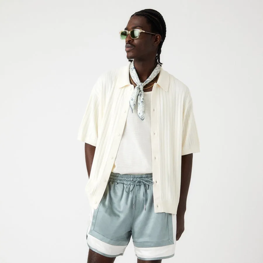 KITH NYC  |Stripes Street Style Plain Cotton Short Sleeves Logo Shirts