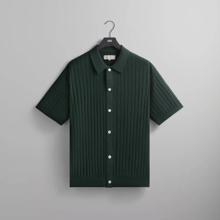 KITH NYC  |Stripes Street Style Plain Cotton Short Sleeves Logo Shirts