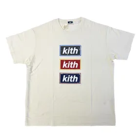 Kith Stacked Vintage Tee - Sandrift