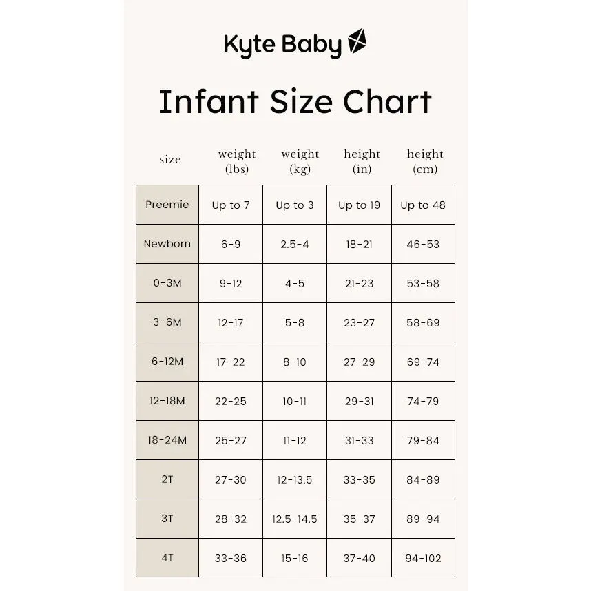 Kyte Baby Zippered Footie - Blush